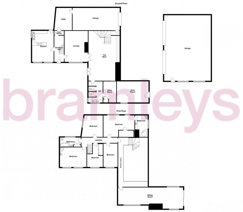 Floorplan for Sandy Lane, South Crosland, Huddersfield