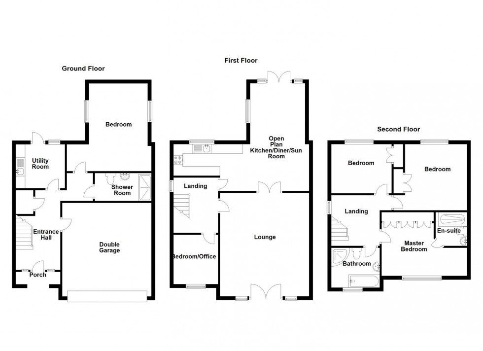 Floorplan for Woodsome Avenue, Mirfield