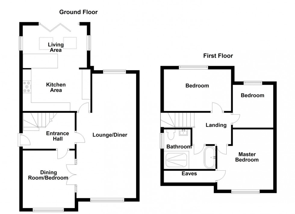 Floorplan for Meadow Lane, Roberttown, Liversedge