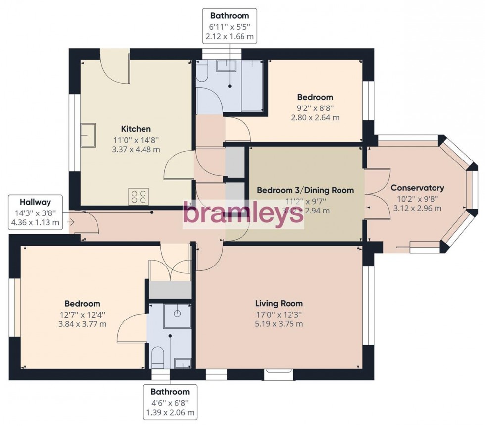 Floorplan for Crangle Fields, Stocksmoor, Huddersfield