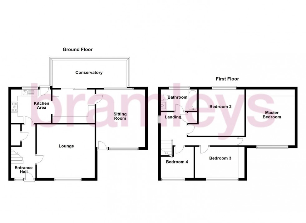 Floorplan for Peace Hall Drive, Fenay Bridge, Huddersfield