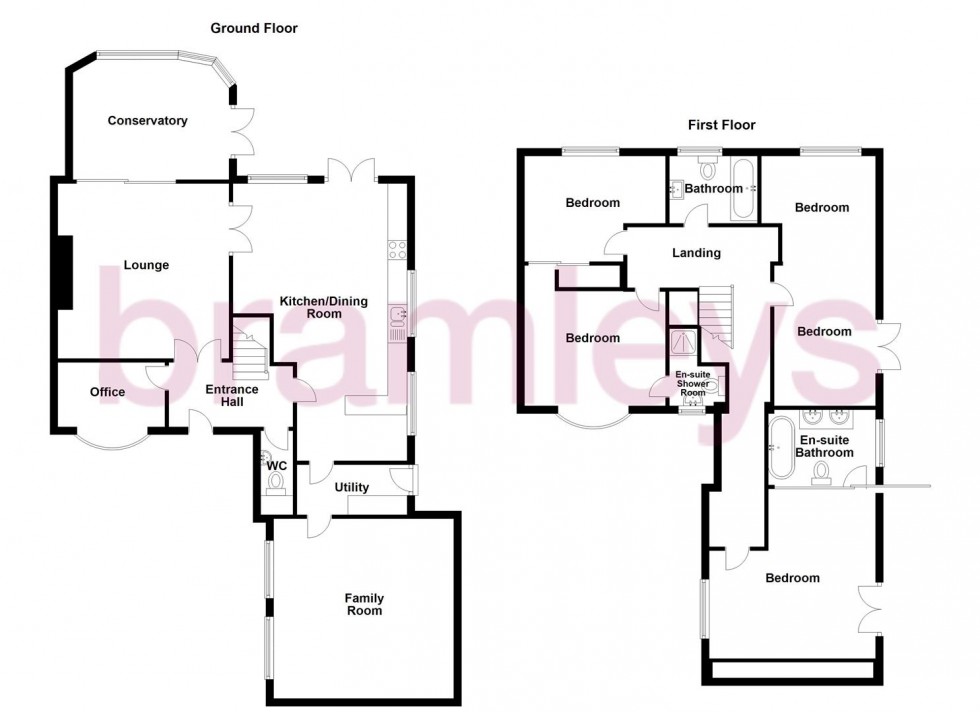 Floorplan for Moorfield Court, Grange Moor
