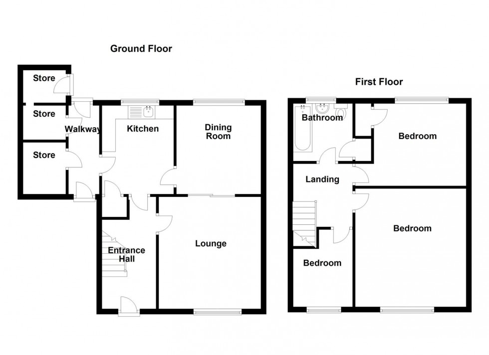 Floorplan for Lee Road, Ravensthorpe, Dewsbury