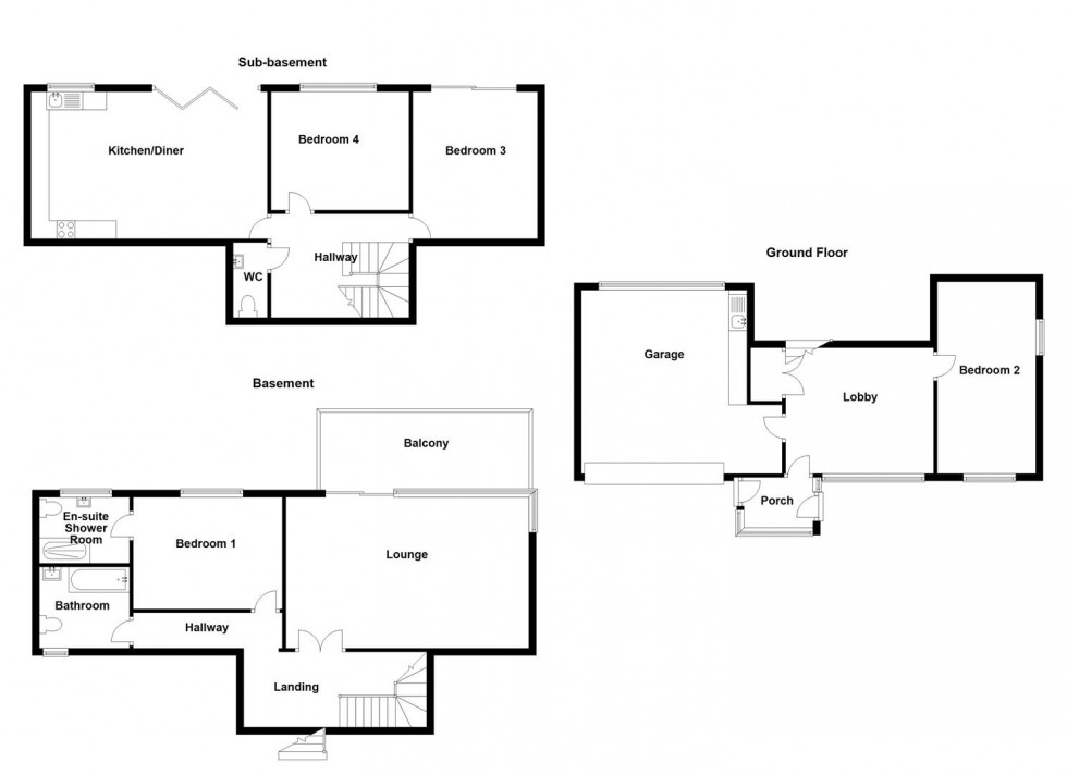 Floorplan for Foxroyd Lane, Dewsbury