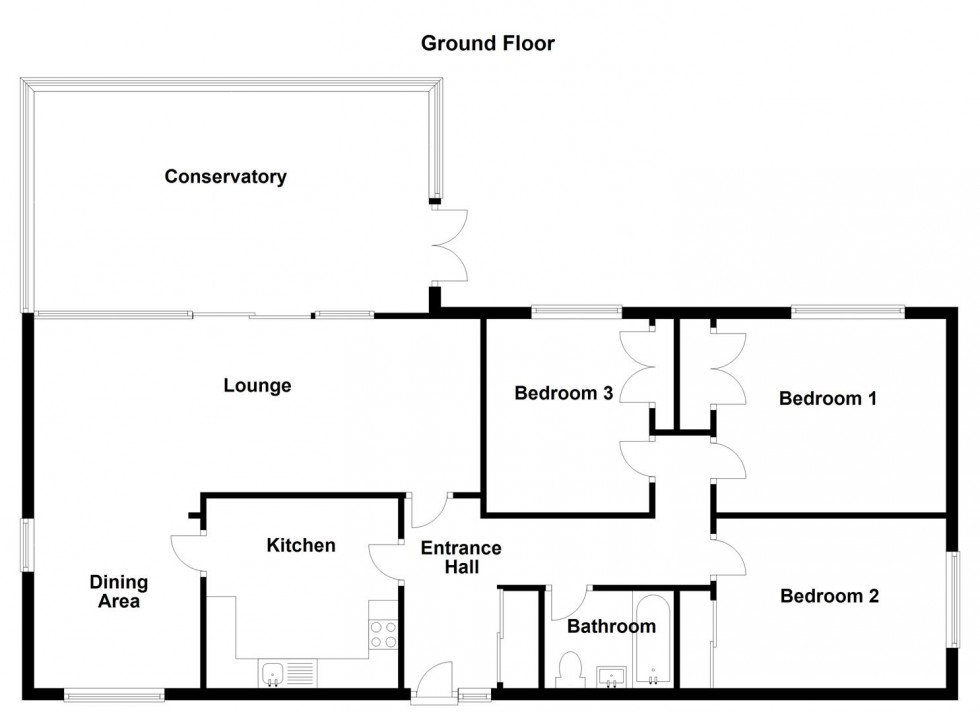 Floorplan for Pinfold Close, Mirfield