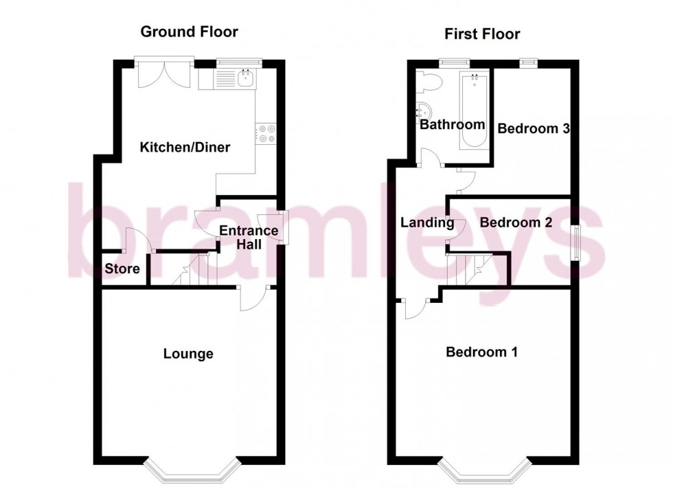 Floorplan for Botham Hall Road, Huddersfield