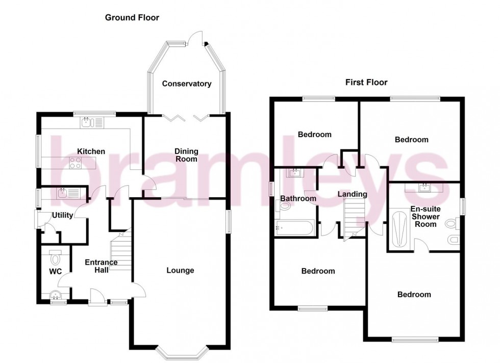 Floorplan for Ganton Way, Fixby, Huddersfield