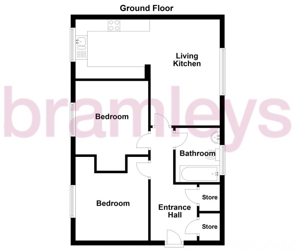 Floorplan for Marlington Drive, Huddersfield