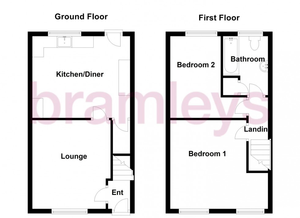 Floorplan for Lowerhouses Lane, Lowerhouses, Huddersfield