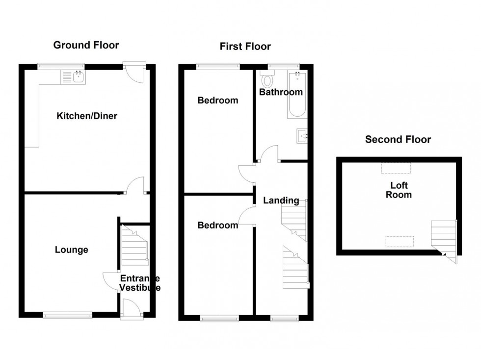 Floorplan for Powell Street, Heckmondwike