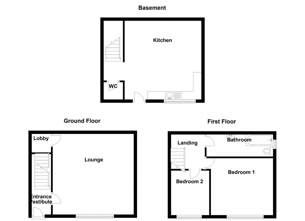 Floorplan for Sharpe Street, Heckmondwike