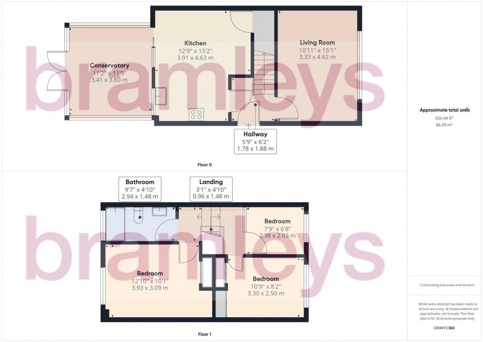 Floorplan for Grasmere Drive, Elland