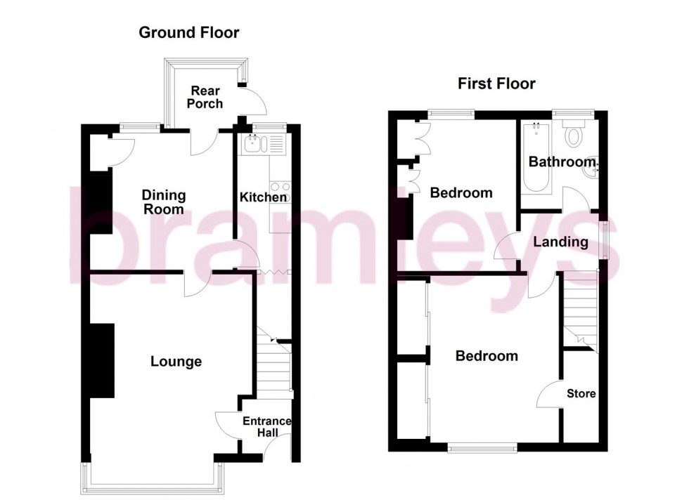 Floorplan for Hawthorn Road, Slaithwaite, Huddersfield