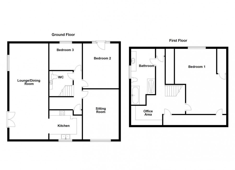 Floorplan for Parkfield Way, Mirfield