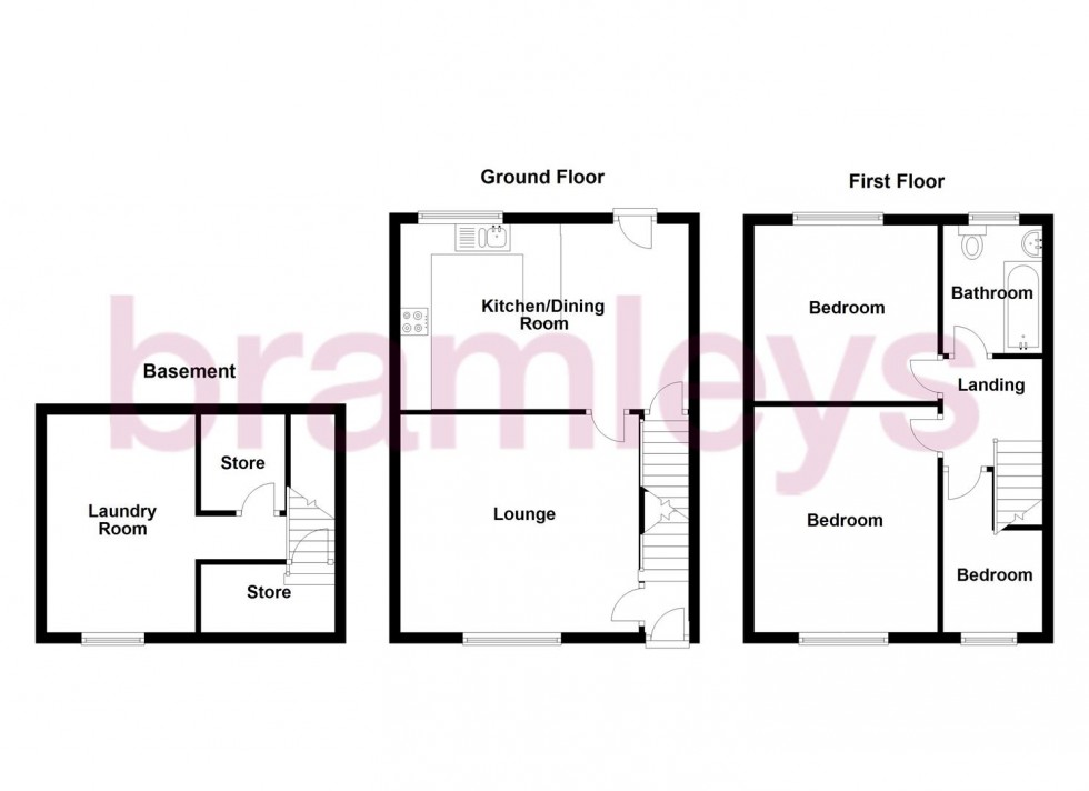 Floorplan for Station Road, Golcar, Huddersfield