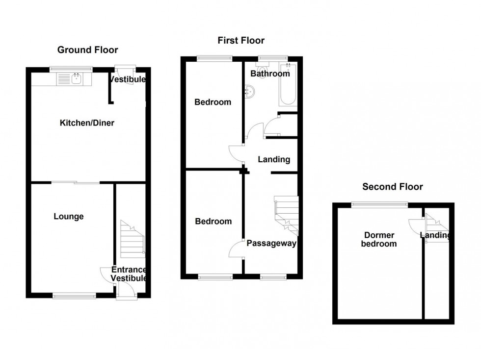 Floorplan for Francis Street, Heckmondwike