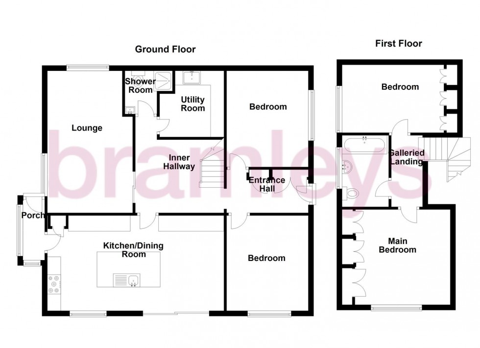 Floorplan for Trenance Gardens, Greetland, Halifax