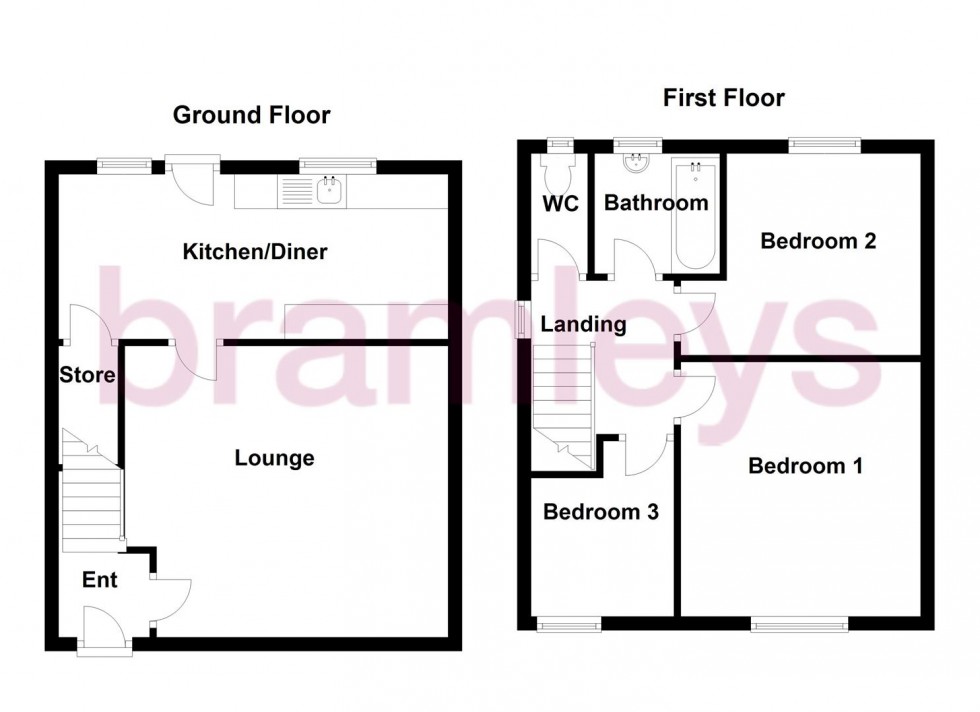 Floorplan for Farfield Road, Almondbury