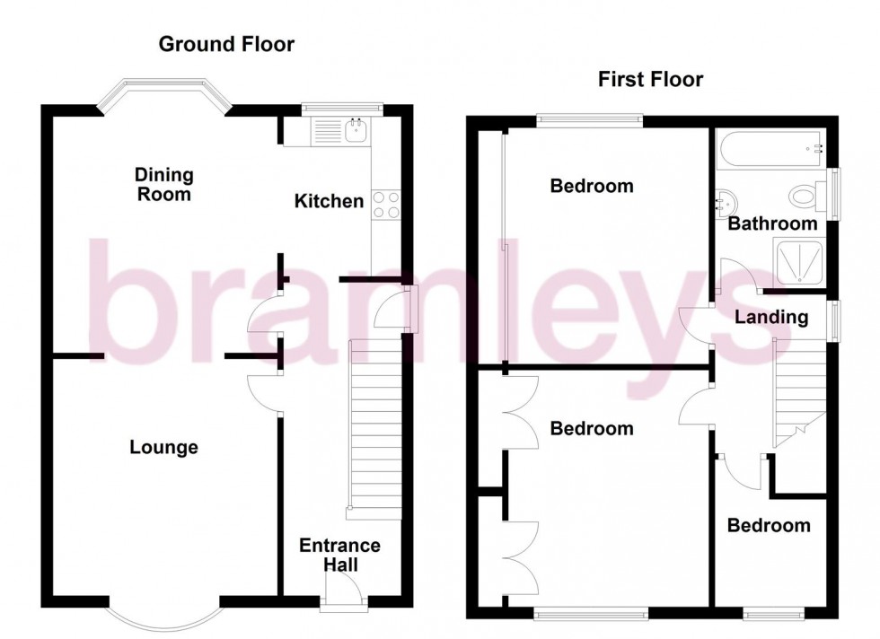 Floorplan for Court Lane, Halifax