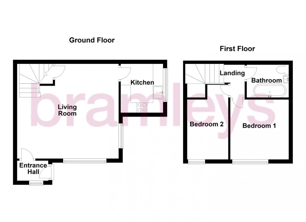 Floorplan for Brook Lane, Golcar, Huddersfield