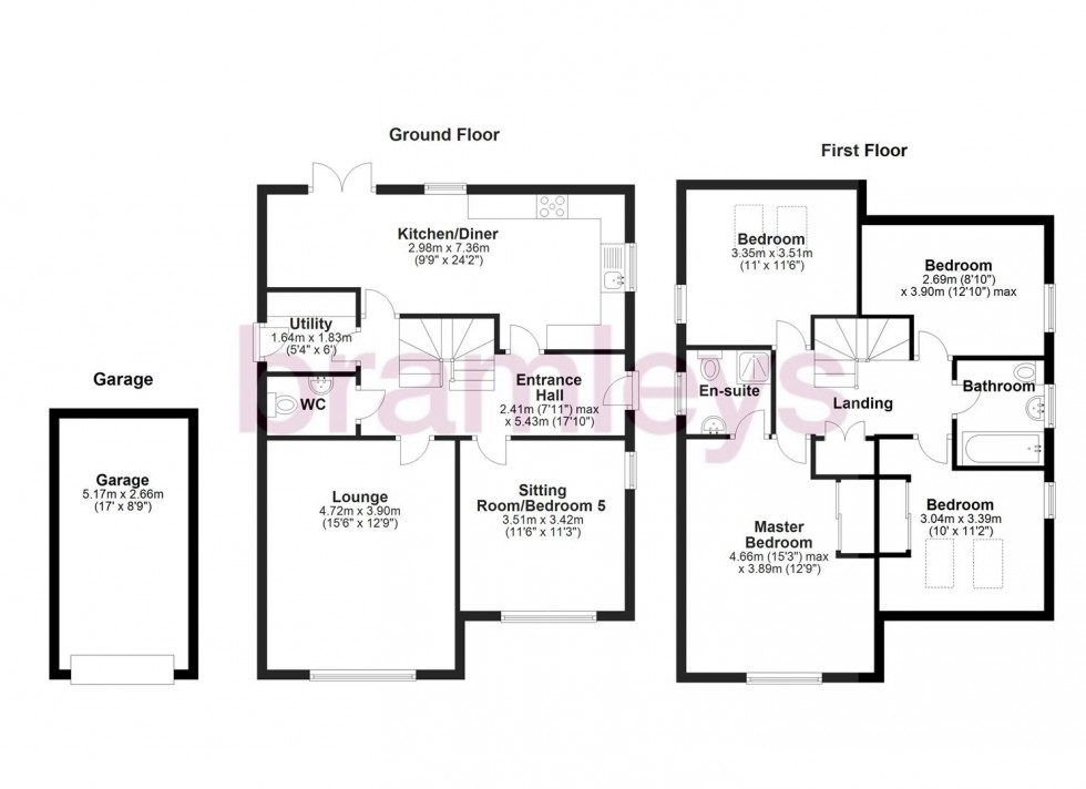 Floorplan for Maple Fold, Elland