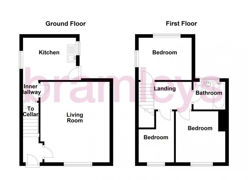 Floorplan for Bankfield Terrace, Armitage Bridge, Huddersfield