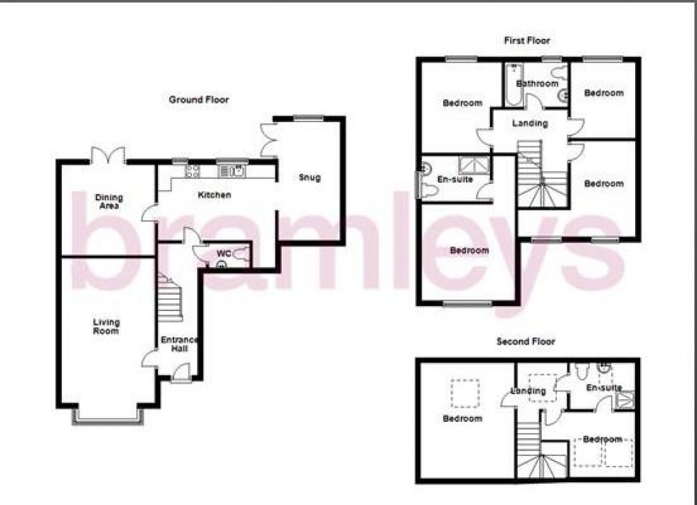 Floorplan for Burnleys Mill Road, Gomersal