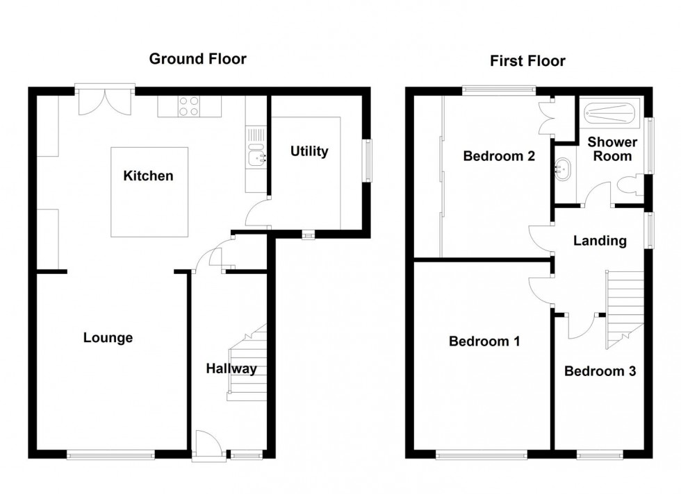 Floorplan for Lumb Lane, Liversedge