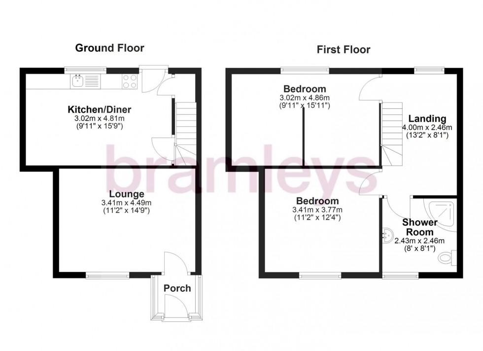 Floorplan for Trooper Lane, Southowram, Halifax