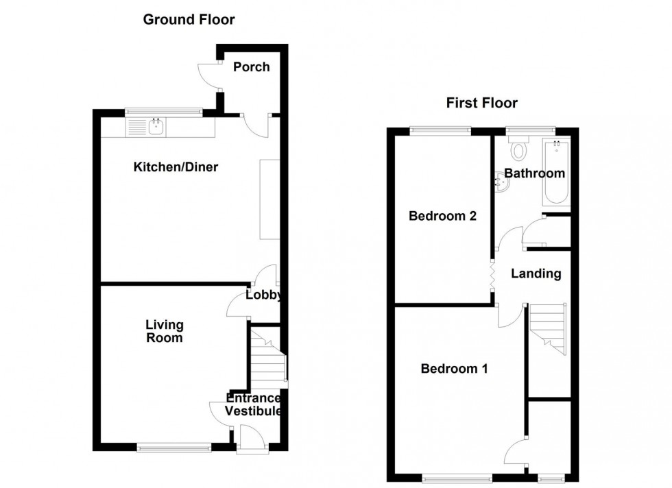 Floorplan for Church Street, Heckmondwike