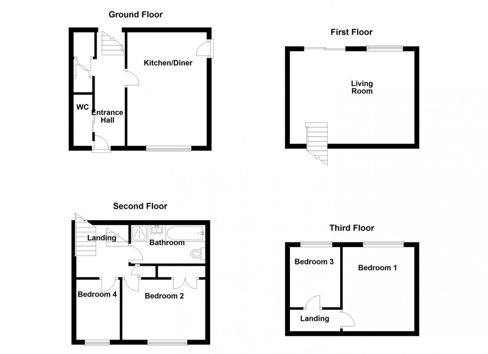 Floorplan for Millstone Rise, Liversedge