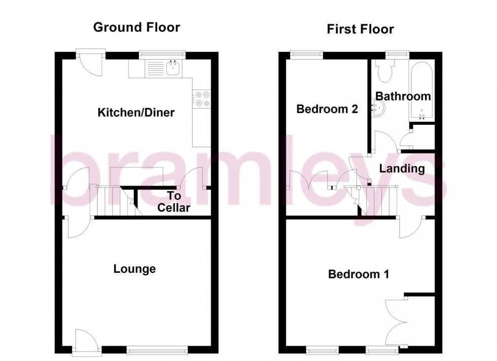 Floorplan for St. James Road, Huddersfield