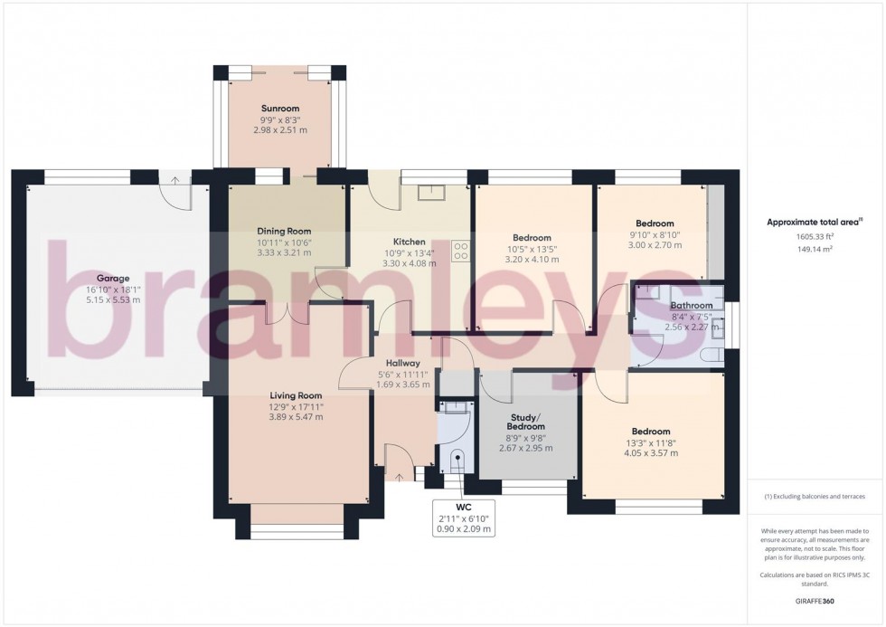 Floorplan for The Ghyll, Fixby, Huddersfield