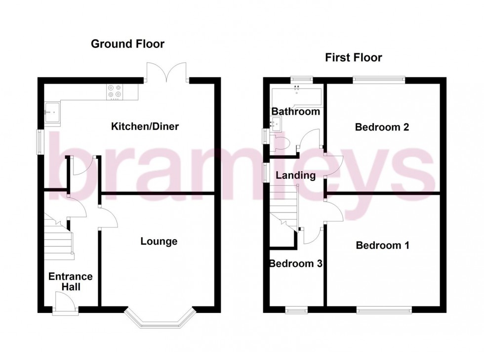 Floorplan for Birklands Road, Huddersfield