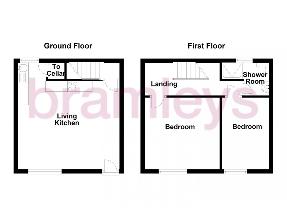 Floorplan for Church Lane, Moldgreen, Huddersfield