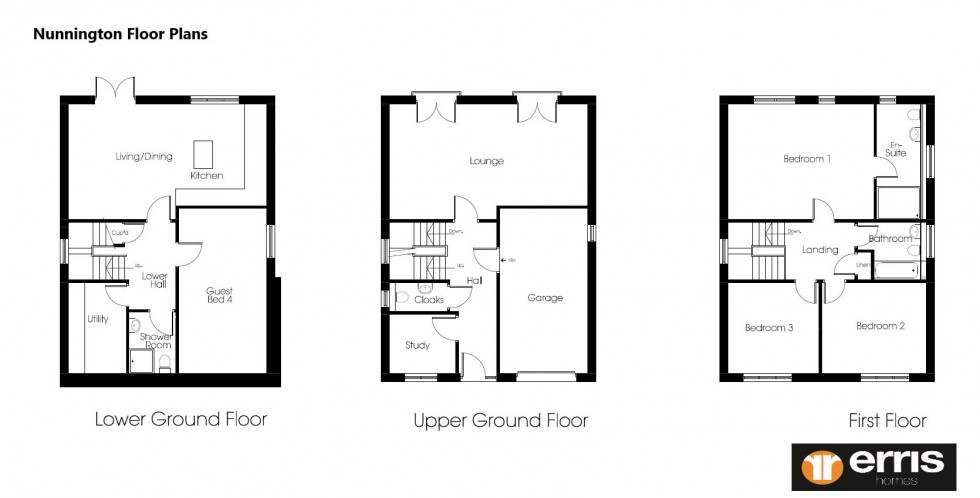 Floorplan for The Nunnington, Calder Mews, Rochdale Road, Greetland, Halifax