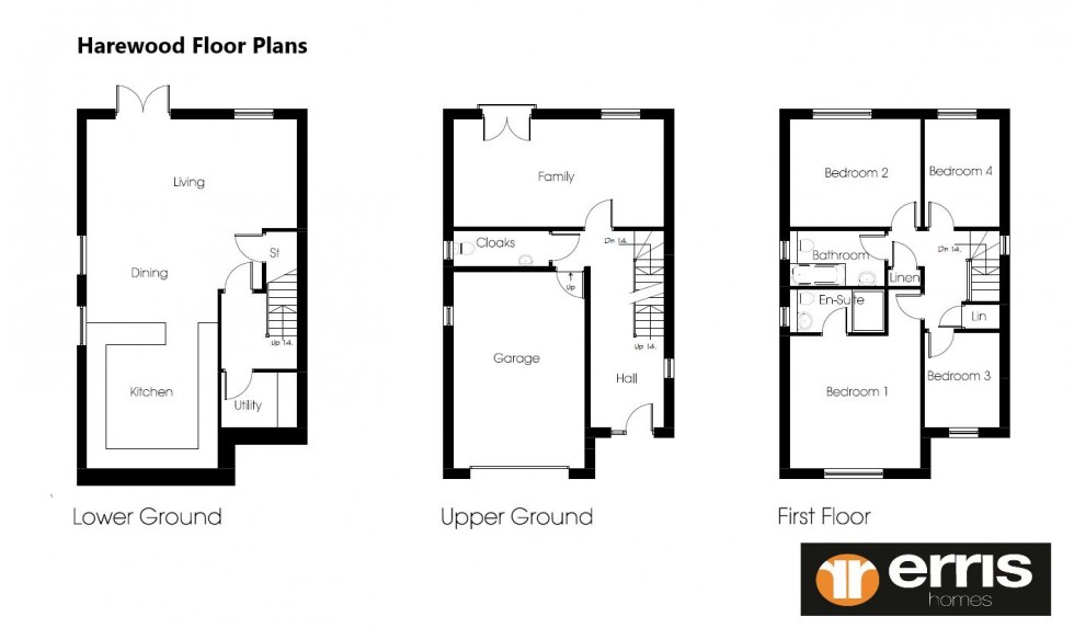 Floorplan for The Harewood, Calder Mews, Rochdale Road, Greetland, Halifax