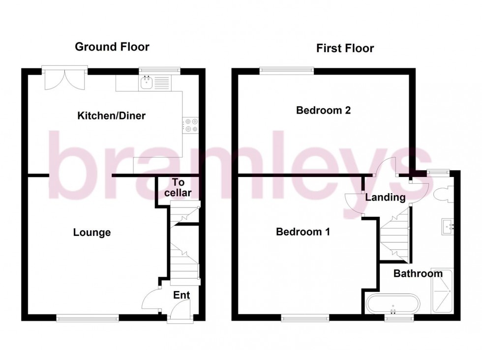 Floorplan for Trinity Street, Mirfield