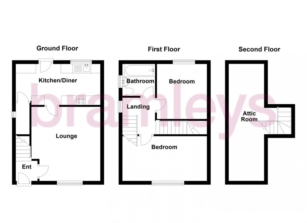 Floorplan for Highcroft Crescent, Huddersfield