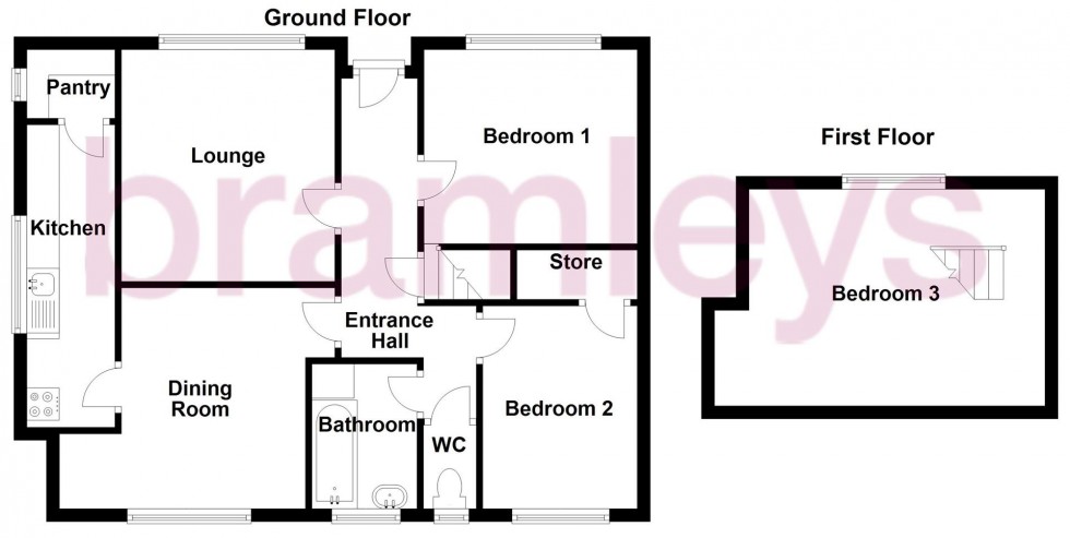 Floorplan for Hob Lane, Crosland Moor, Huddersfield