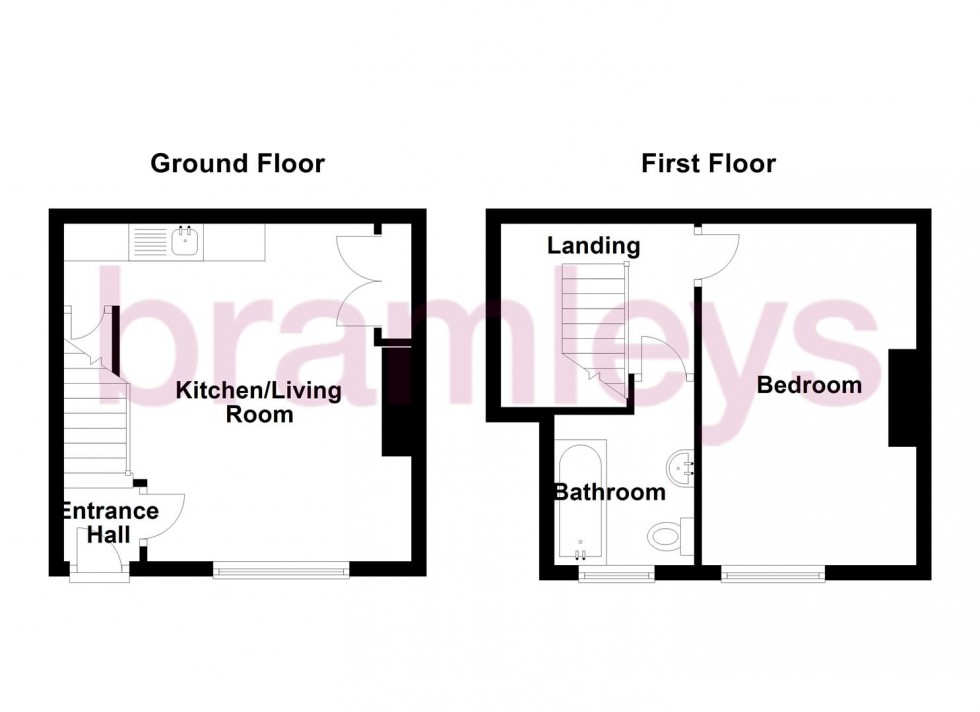 Floorplan for Church Street, Crosland Moor