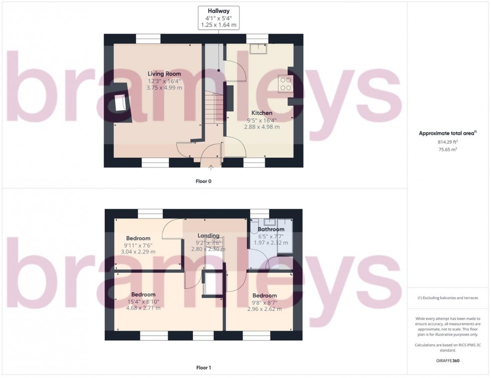 Floorplan for Kidroyd, Almondbury