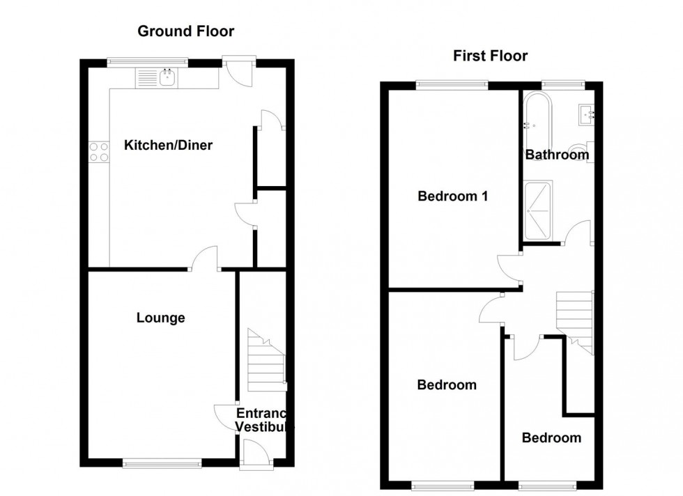 Floorplan for Huddersfield Road, Mirfield