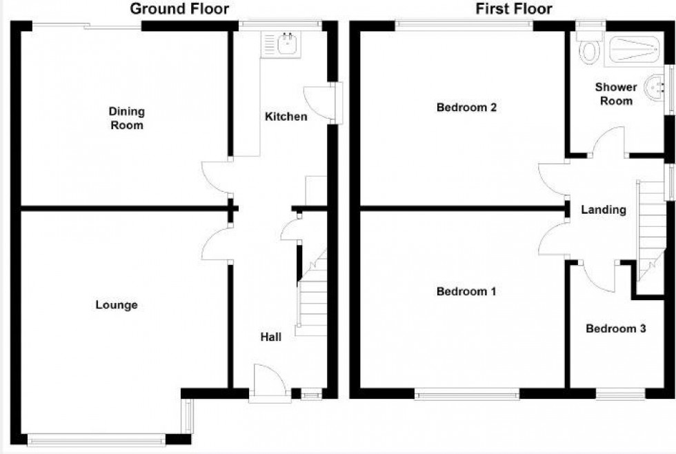 Floorplan for Blackley Road, Elland, Halifax