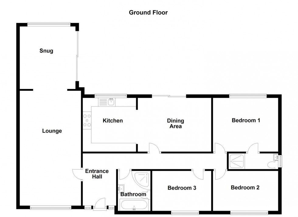 Floorplan for Pinfold Close, Mirfield