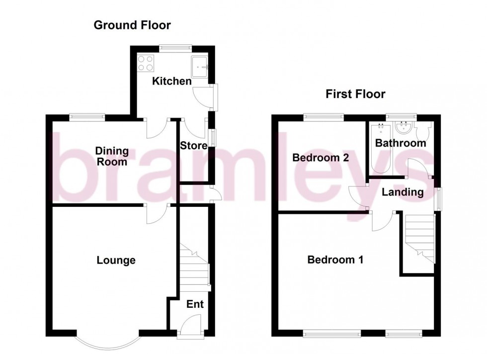 Floorplan for Springdale Street, Thornton Lodge, Huddersfield