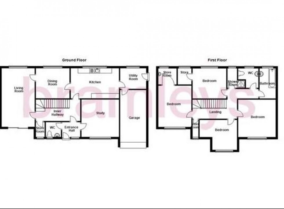 Floorplan for New Vicarage, Church Lane, Halifax