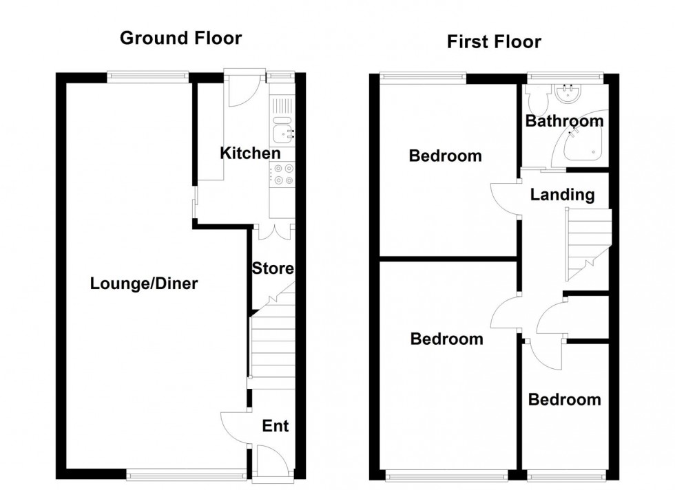 Floorplan for St Michael's Close, Thornhill