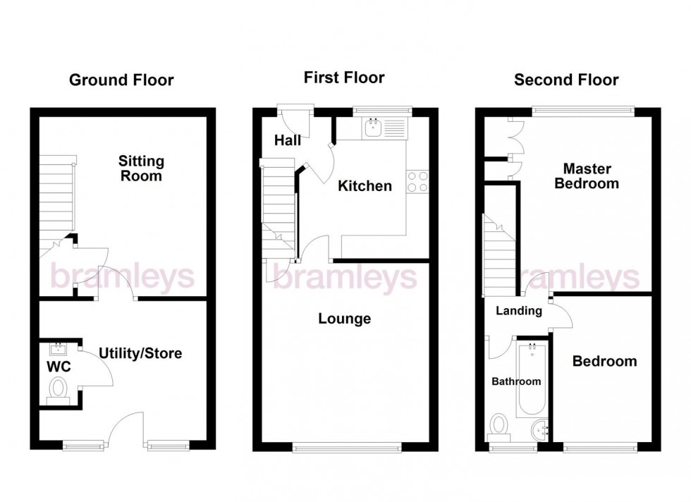 Floorplan for Siddal Lane, Halifax