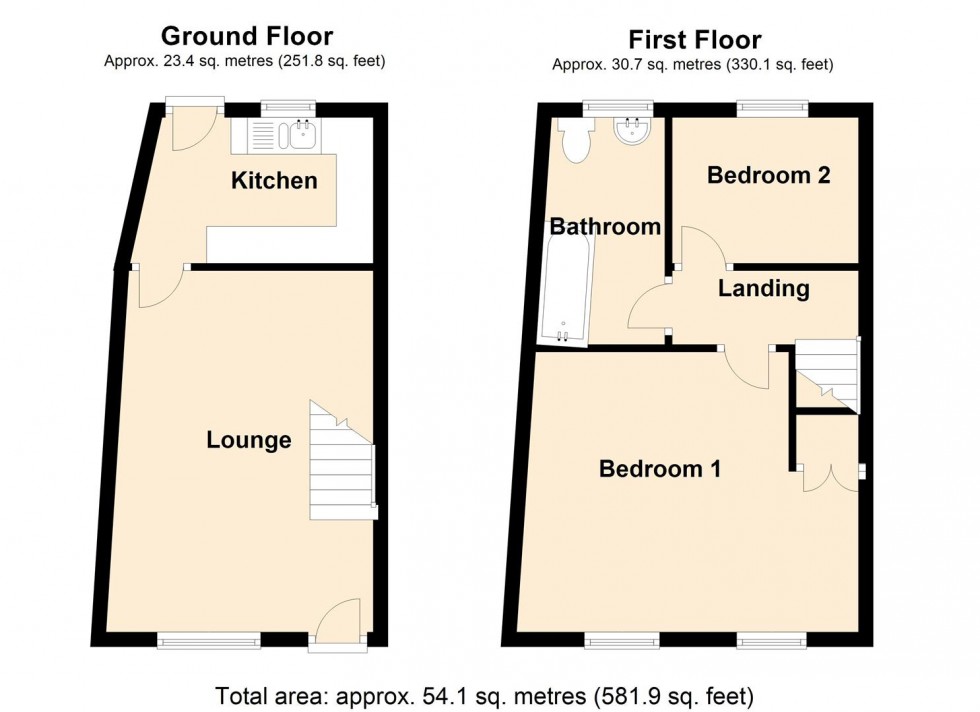 Floorplan for Lower Wellhouse, Golcar, Huddersfield